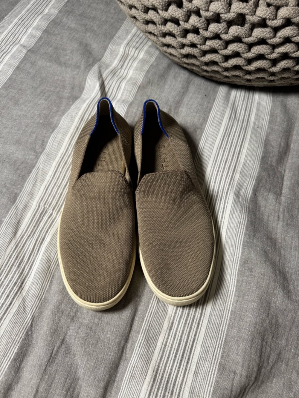 Rothy's Origunal Slip-On Sneakers in Latte